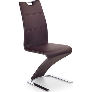 Krzesło nowoczesne z ekoskóry K188 brązowe marki Halmar