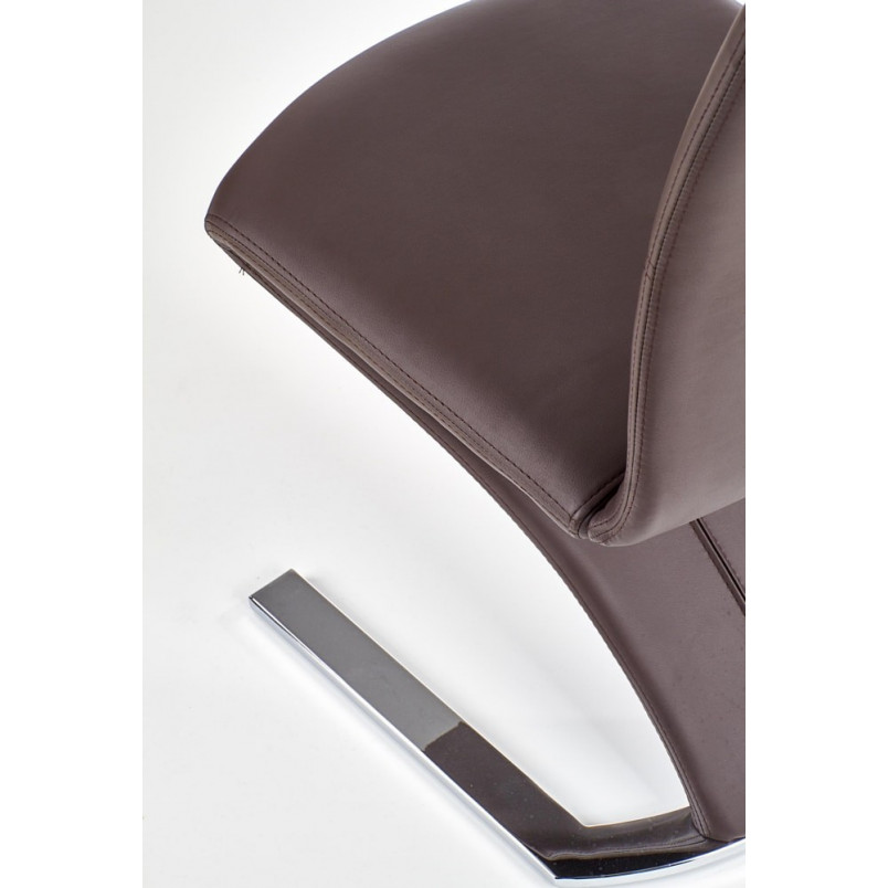 Krzesło nowoczesne z ekoskóry K188 brązowe marki Halmar