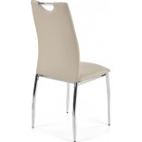 Krzesło nowoczesne z ekoskóry K187 beżowe marki Halmar