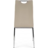 Krzesło nowoczesne z ekoskóry K187 beżowe marki Halmar