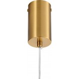 Lampa wisząca minimalistyczna Sparo LED 2cm H80cm złota Step Into Design