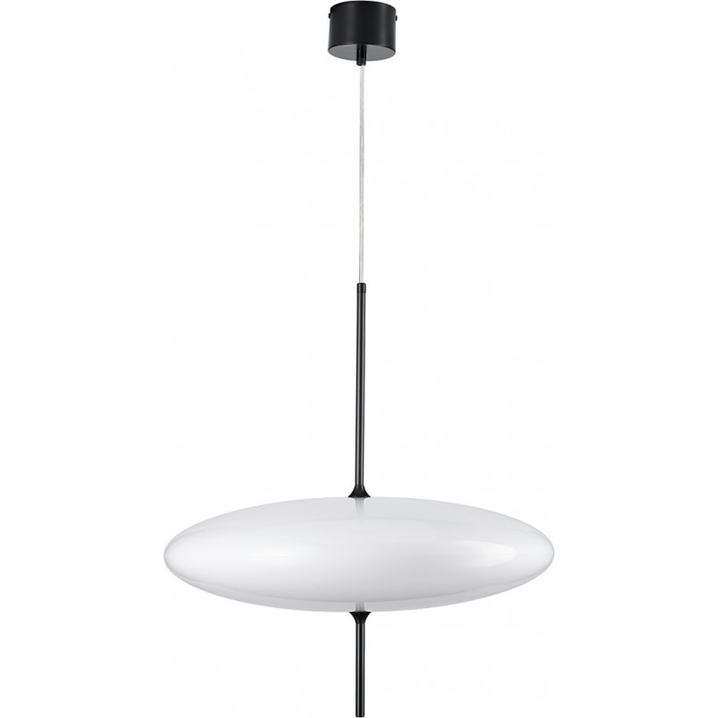 Lampa wisząca japandi Piatto 50cm biały / czarny Step Into Design