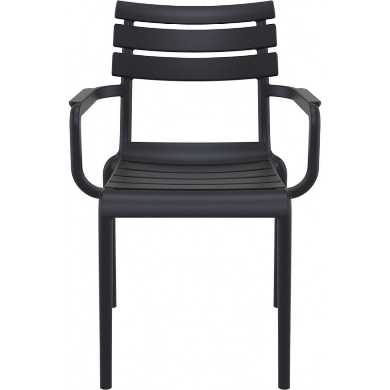 Krzesło ogrodowe z tworzywa Paris czarne Siesta