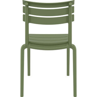Krzesło plastikowe ogrodowe Helen oliwkowe Siesta