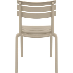 Krzesło plastikowe ogrodowe Helen kawowe Siesta