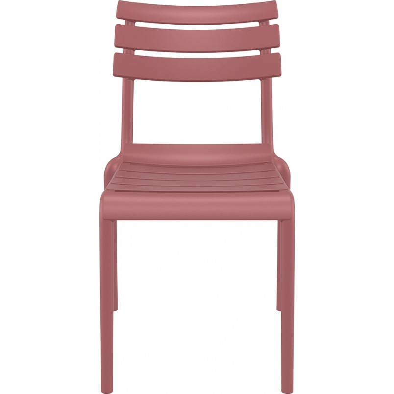 Krzesło plastikowe ogrodowe Helen różowo-czerwone Siesta