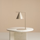 Lampa biurkowa stożek Form beżowa Aldex