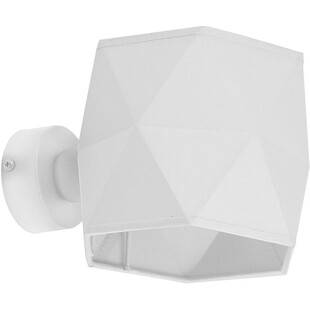 Kinkiet z geometrycznym abażurem Kantoor biały TK Lighting