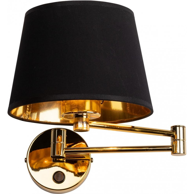 Kinkiet na wysięgniku Glory czarno-złoty TK Lighting