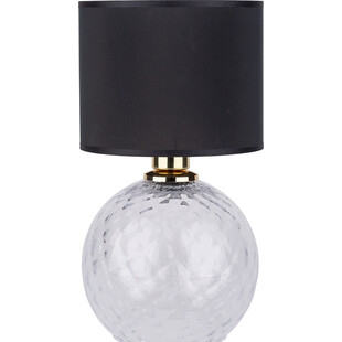 Lampa stołowa szklana dekoracyjna Paco Small przeźroczysty / czarny TK Lighting