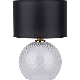 Lampa stołowa szklana dekoracyjna Paco przeźroczysty / czarny TK Lighting