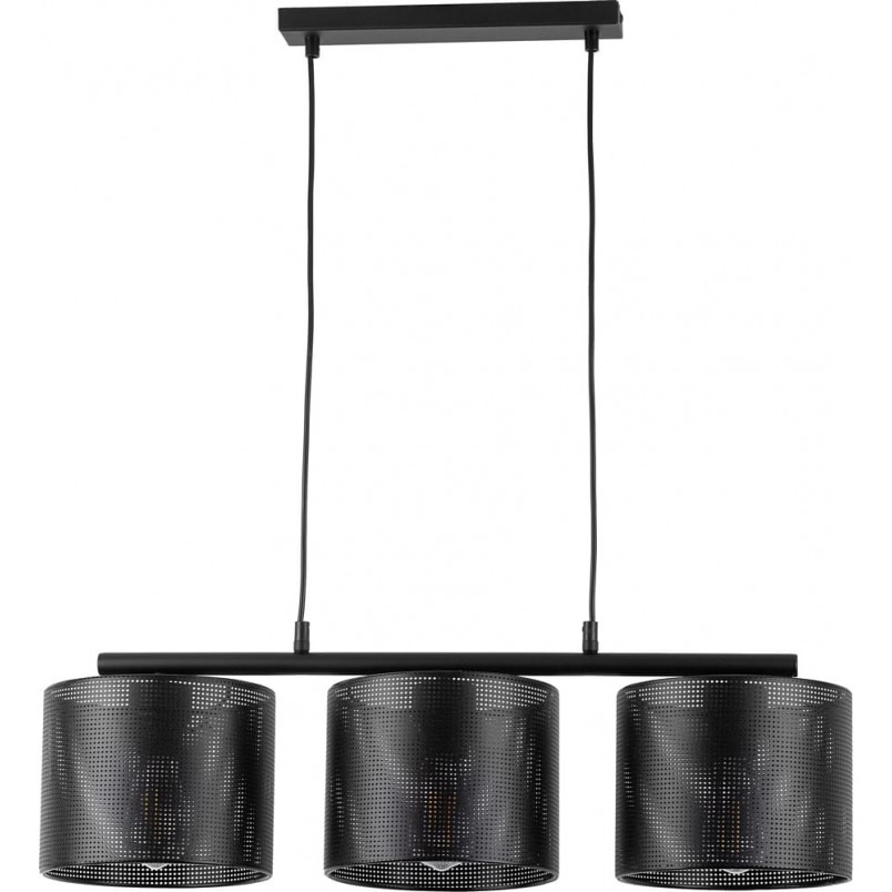 Lampa wisząca ażurowa potrójna Moreno 70cm czarna TK Lighting