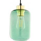 Lampa wisząca szklana Marco Green 14cm zielona TK Lighting