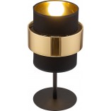 Lampka nocna glamour Calisto czarno-złota TK Lighting