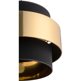 Lampa wisząca glamour Calisto 50cm czarno-złota Tk Lighting