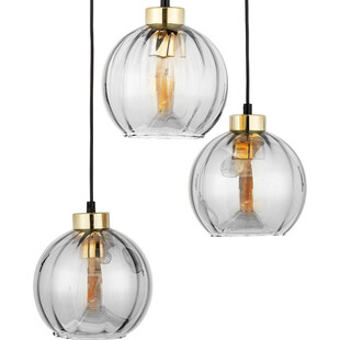 Lampa wisząca szklana dekoracyjna Devi III 37cm przeźroczysta TK Lighting