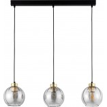 Lampa wisząca szklana dekoracyjna na listwie Devi III 81cm przeźroczysta TK Lighting