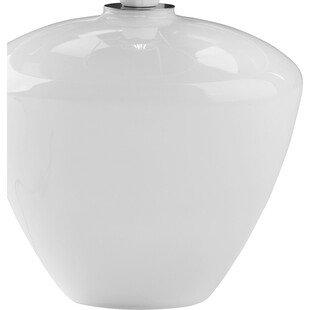 Lampa stołowa szklana z abażurem Fiord biało-srebrna TK Lighting