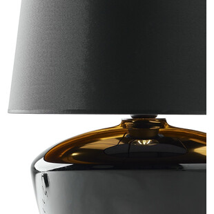 Lampa stołowa szklana z abażurem Fiord czarna TK Lighting