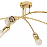 Lampa sufitowa glamour "patyczak" 6 punktowa Helix 62cm złoty połysk TK Lighting