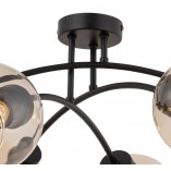 Lampa sufitowa szklane kule Tireno VI 75cm bursztynowy / czarny TK Lighting