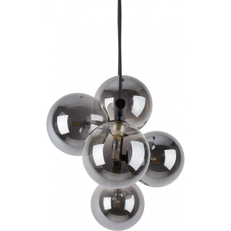 Lampa wisząca podłużna szklane kule Estera V 63cm grafit / czarny TK Lighting