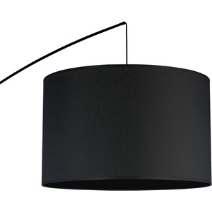 Lampa podłogowa łukowa z abażurem Moby czarna TK Lighting