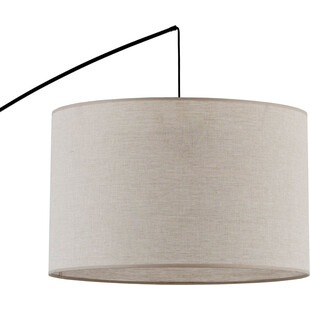 Lampa podłogowa łukowa z abażurem Moby szaro-beżowa TK Lighting