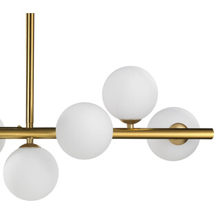Lampa wisząca szklane kule designerskie Mini Moon 100cm biało-złota Step Into Design