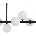 Lampa wisząca szklane kule designerskie Mini Moon 100cm biało-czarna Step Into Design