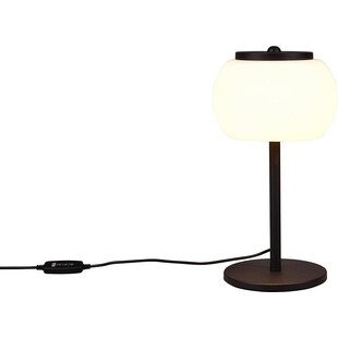 Lampa stołowa szklana ze ściemniaczem Madison LED biały / czarny Trio