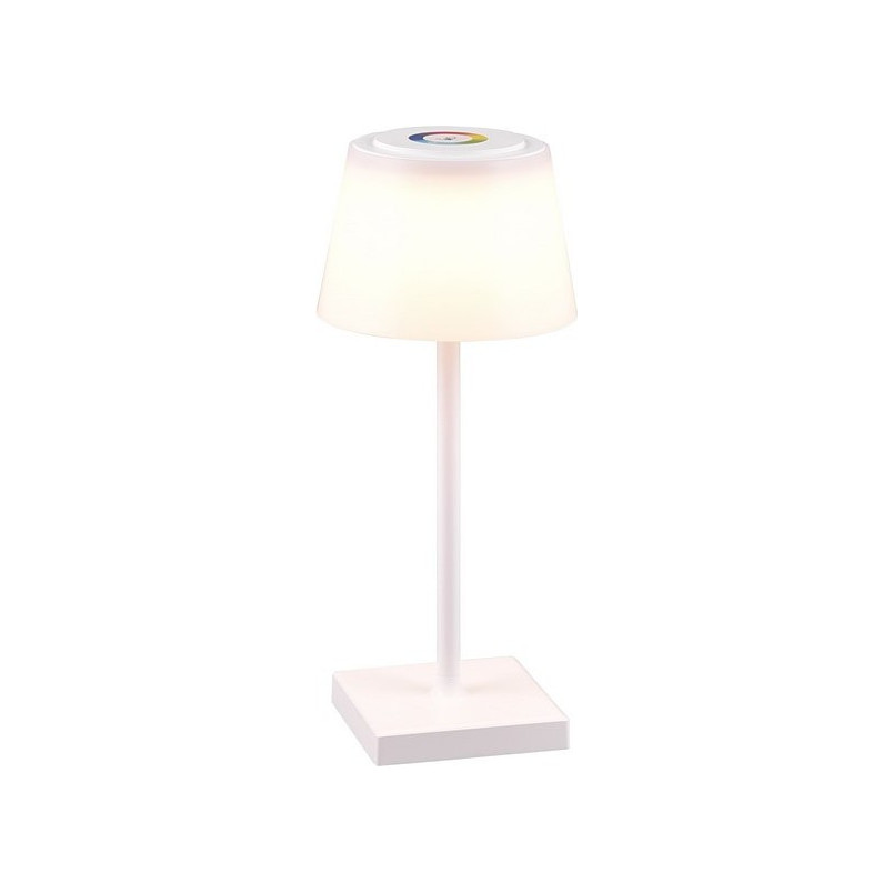 Lampa zewnętrzna na stół z usb i ściemniaczem Sanchez LED biała Reality