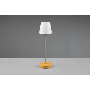 Lampa stołowa zewnętrzna ze ściemniaczem i usb Martinez LED biało-pomarańczowa Reality