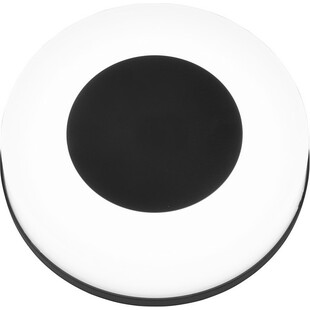 Kinkiet ogrodowy okrągły Morena LED biały / czarny mat Reality