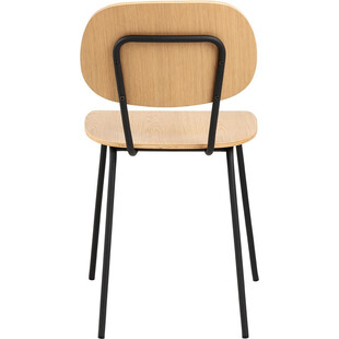 Krzesło drewniane Amira dąb / czarny Actona