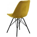 Krzesło sztruksowe Eris żółte Actona