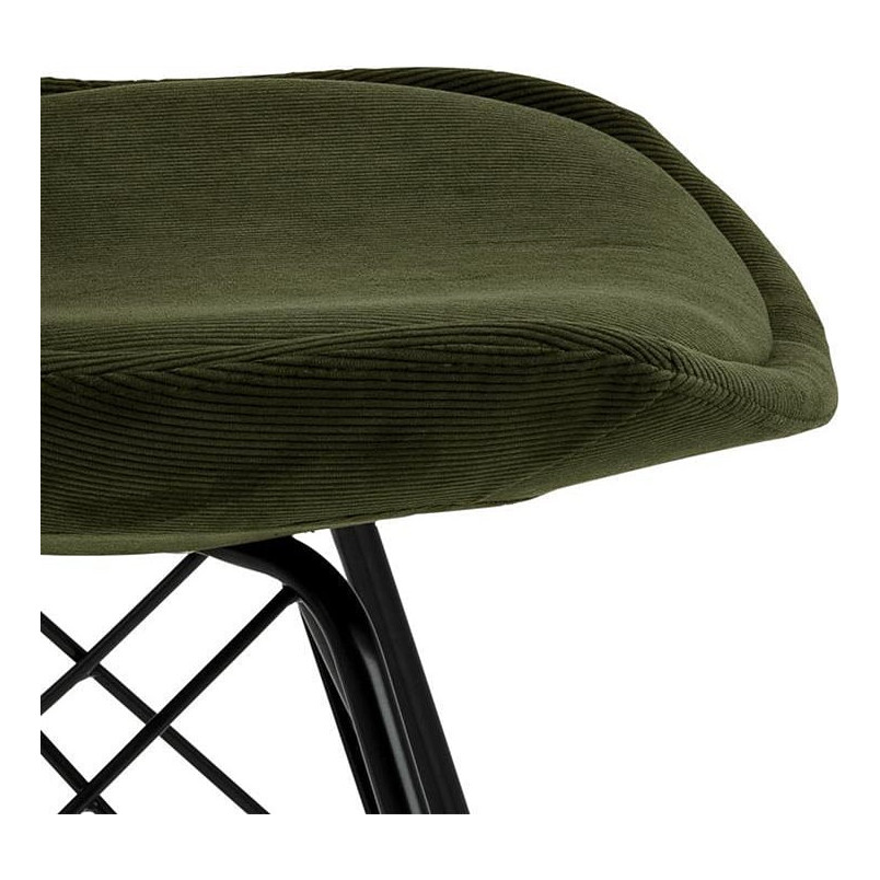 Krzesło sztruksowe Eris zielone Actona