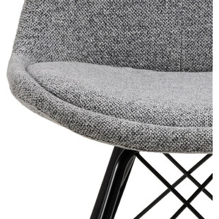 Krzesło tapicerowane Eris Monza szare Actona