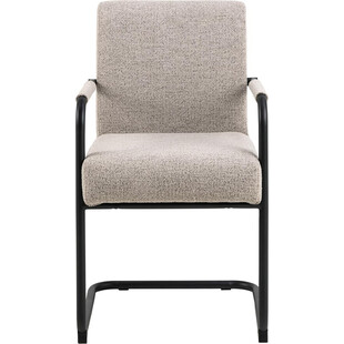 Krzesło fotelowe na płozie Adele beżowe Actona