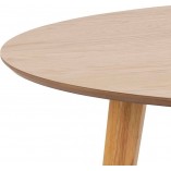 Stół okrągły fornirowany Roxby 140cm dąb naturalny Actona