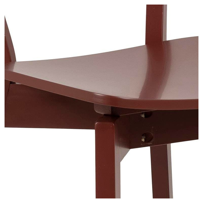Krzesło drewniane Roxby czerwone Actona