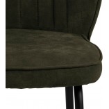 Krzesło tapicerowane Patricia zielone Actona