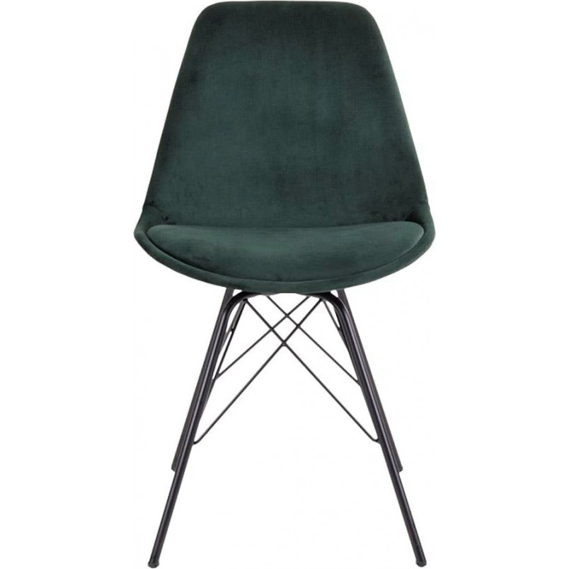 Krzesło welurowe Oslo Velvet zielone Intesi