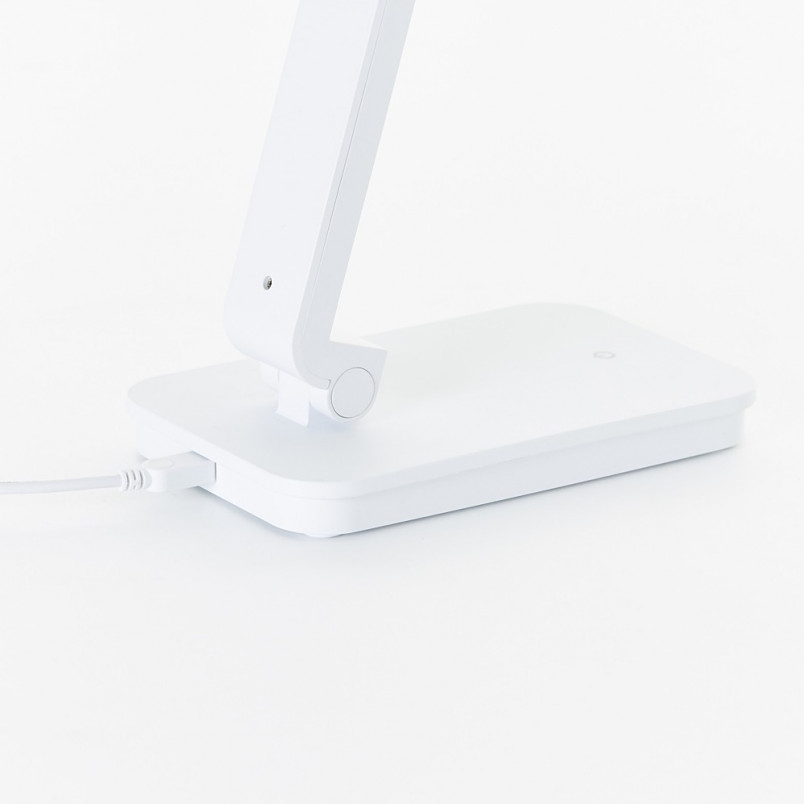 Lampa biurkowa minimalistyczna Tori Led Biała marki Brilliant