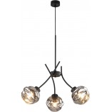 Lampa wisząca szklana nowoczesna Zulia III 48cm grafit lustrzany / czarny TK Lighting