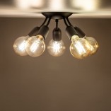 Lampa sufitowa loft Rubio V 28cm czarna TK Lighting