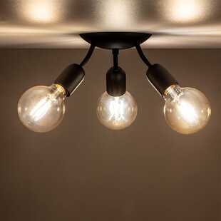 Lampa sufitowa loft potrójna Rubio III 26cm czarna TK Lighting
