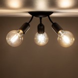 Lampa sufitowa loft potrójna Rubio III 26cm czarna TK Lighting