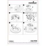 Plafon okrągły Oja LED 29cm IP20 3000 / 4000K biały Nordlux