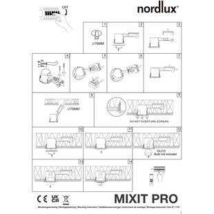 Oprawa "oczko" Mixit Pro IP23 8,5cm czarny Nordlux